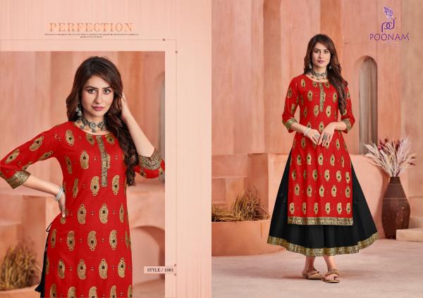 Poonam Pujita Rayon Designer Kurti 